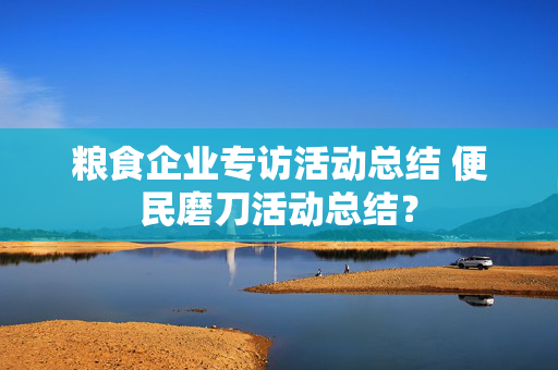 粮食企业专访活动总结 便民磨刀活动总结？