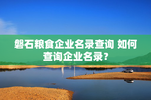 磐石粮食企业名录查询 如何查询企业名录？