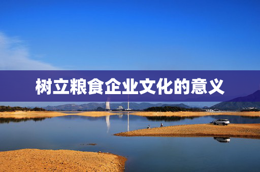 树立粮食企业文化的意义