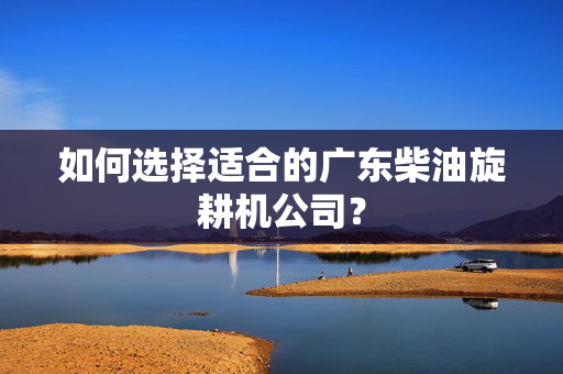 如何选择适合的广东柴油旋耕机公司？
