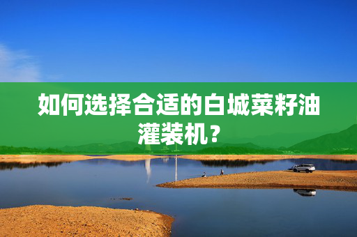 如何选择合适的白城菜籽油灌装机？