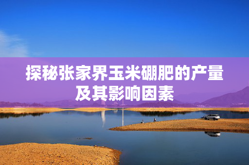 探秘张家界玉米硼肥的产量及其影响因素