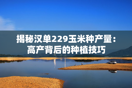 揭秘汉单229玉米种产量：高产背后的种植技巧