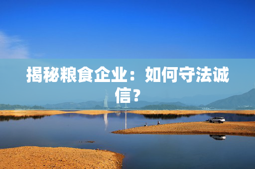 揭秘粮食企业：如何守法诚信？