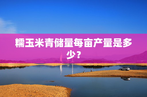 糯玉米青储量每亩产量是多少？