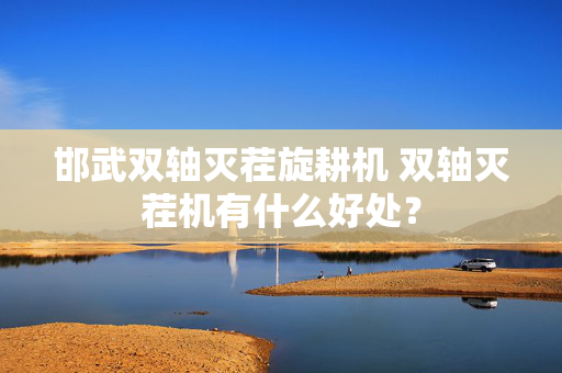 邯武双轴灭茬旋耕机 双轴灭茬机有什么好处？