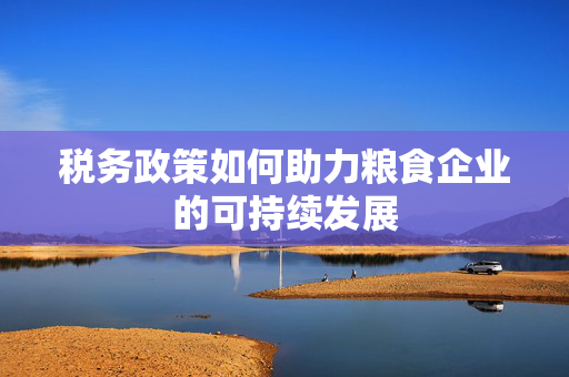 税务政策如何助力粮食企业的可持续发展