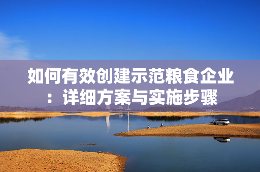 如何有效创建示范粮食企业：详细方案与实施步骤