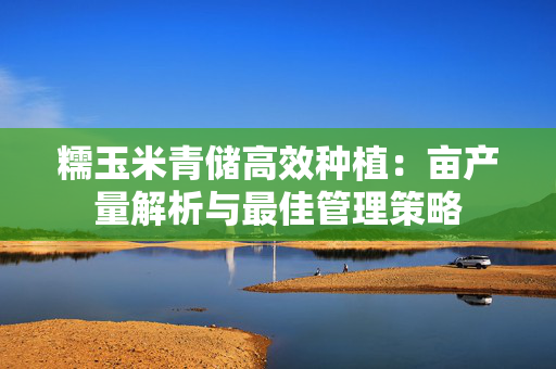 糯玉米青储高效种植：亩产量解析与最佳管理策略