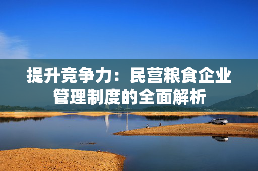 提升竞争力：民营粮食企业管理制度的全面解析