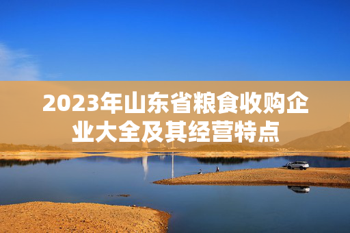2023年山东省粮食收购企业大全及其经营特点