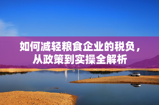 如何减轻粮食企业的税负，从政策到实操全解析