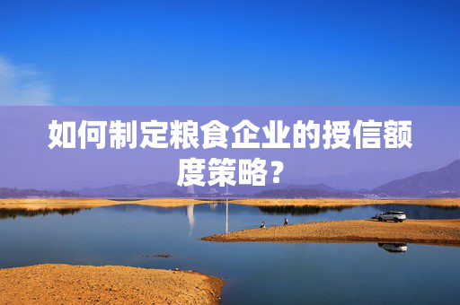 如何制定粮食企业的授信额度策略？