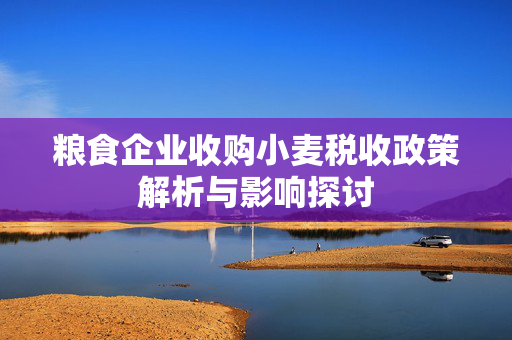 粮食企业收购小麦税收政策解析与影响探讨