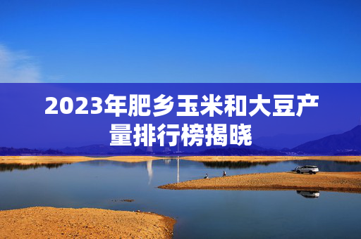 2023年肥乡玉米和大豆产量排行榜揭晓