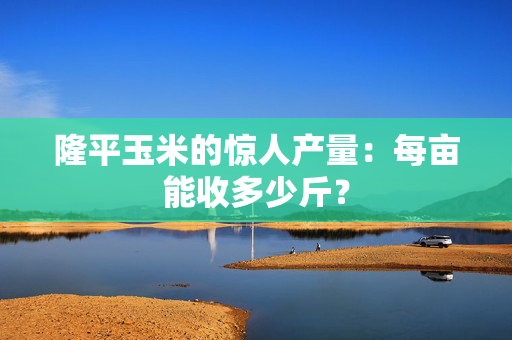 隆平玉米的惊人产量：每亩能收多少斤？