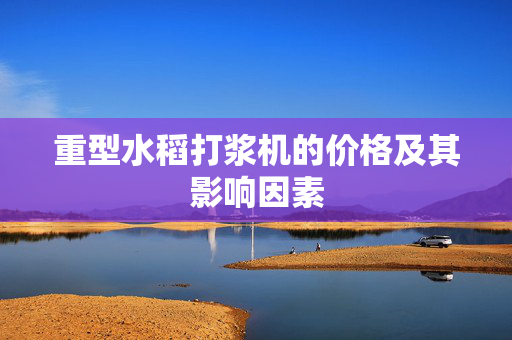 重型水稻打浆机的价格及其影响因素
