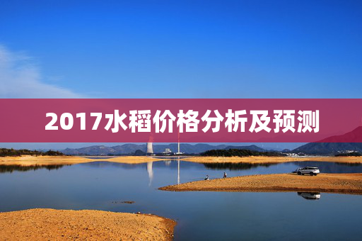 2017水稻价格分析及预测